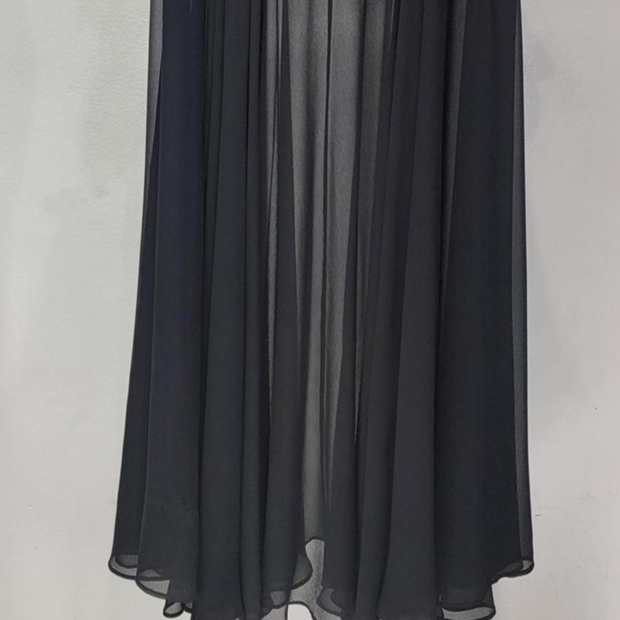After Dark Belted Faux Leather & Mesh Midi Skirt