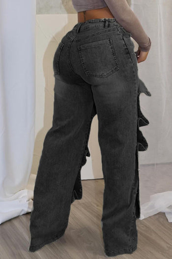 Women's S-3XL High-Waist Straight Leg Jeans | Stylish Slight Stretch Denim