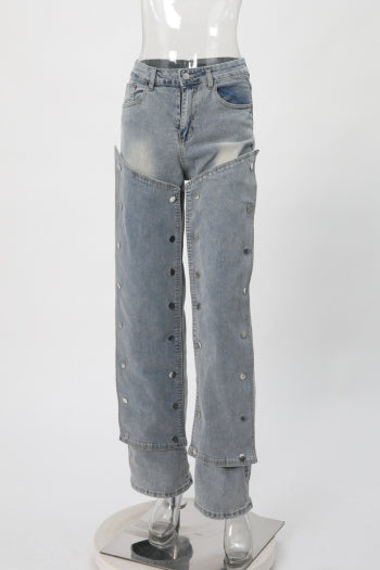 Women's S-3XL High-Waist Straight Leg Jeans | Stylish Slight Stretch Denim