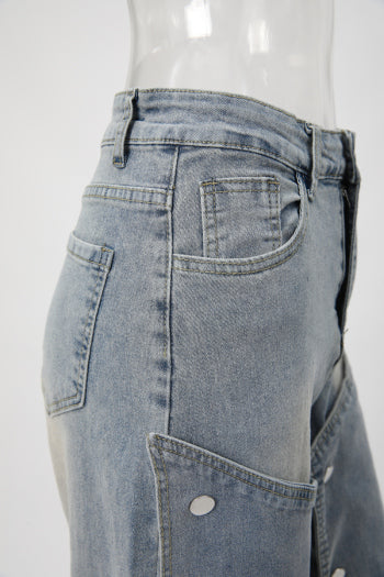 Women's S-3XL High-Waist Straight Leg Jeans | Stylish Slight Stretch Denim