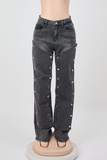 Women's S-3XL High-Waist Straight Leg Jeans | Stylish Slight Stretch Denim