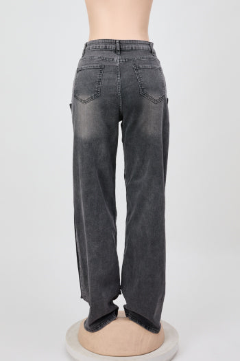 Women's S-3XL High-Waist Straight Leg Jeans | Stylish Slight Stretch Denim