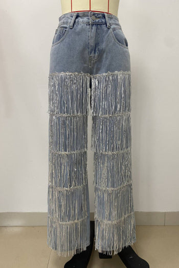 Fringe With Benefits: Rhinestone Denim Jeans image 2