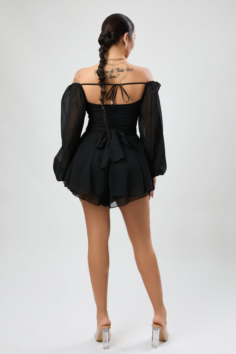 Chiffon V Neck Playsuit