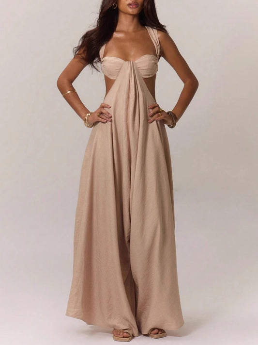Sweetheart Neck Wide Leg Jumpsuit image 2