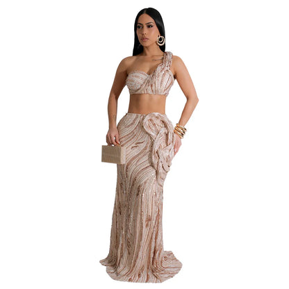 Starlight Siren Sequin Skirt Set