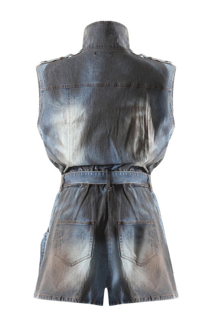 Urban Edge Zipper Utility Romper