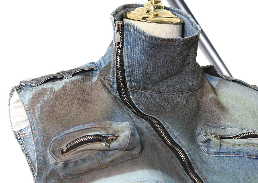 Urban Edge Zipper Utility Romper