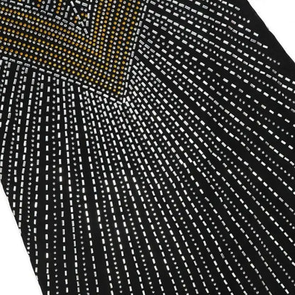 Hollywood Rhinestone Beaded Floor Length Dress (S-2XL)