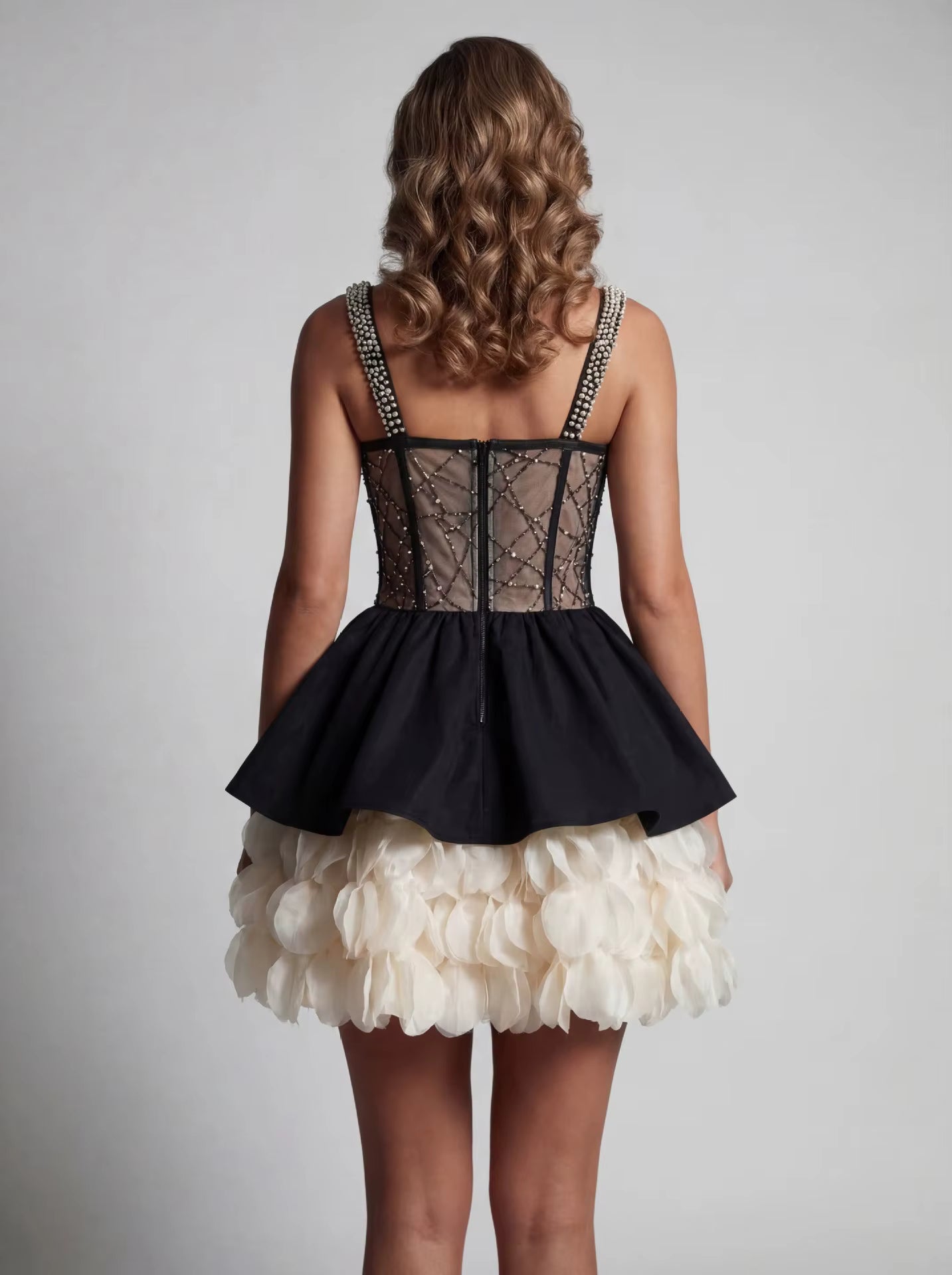 Midnight Romance Ruffle Mini Dress