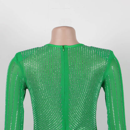 Sparkly Rhinestone Mini Dress