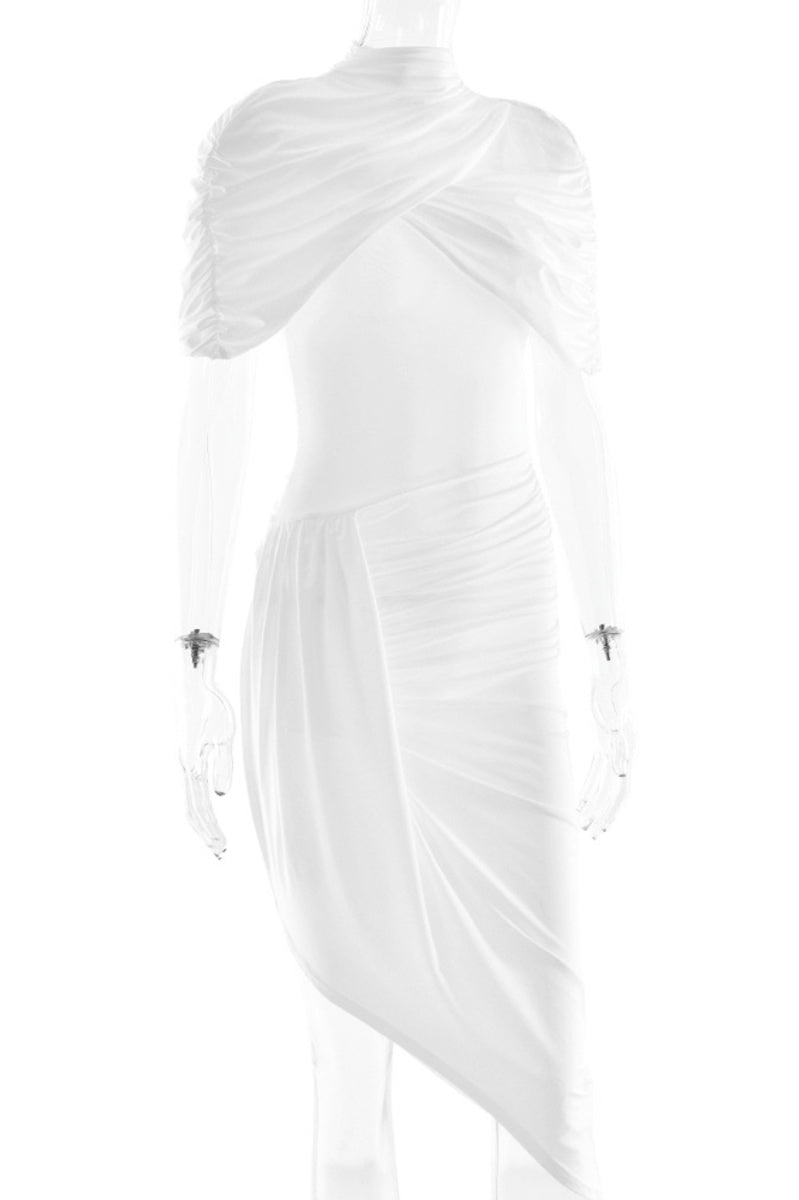 Scarlet Siren Draped Midi Dress Set