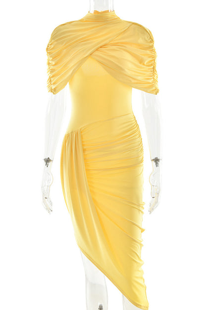 Scarlet Siren Draped Midi Dress Set
