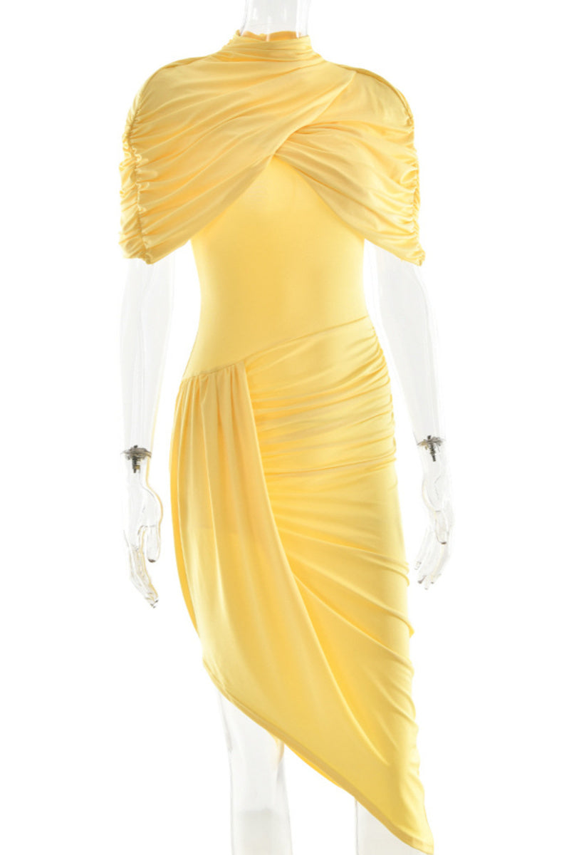 Scarlet Siren Draped Midi Dress Set